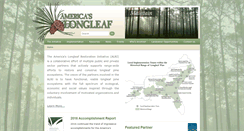 Desktop Screenshot of americaslongleaf.org